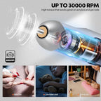 Droyek Electric Nail Drill Portable Nail Drill Professional 30000 RPM 13 Salon - Image 3