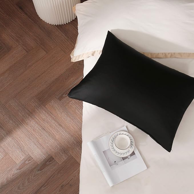 100% Silk Pillow Cases 2 Pack, Mulberry Silk Pillowcase - Image 5
