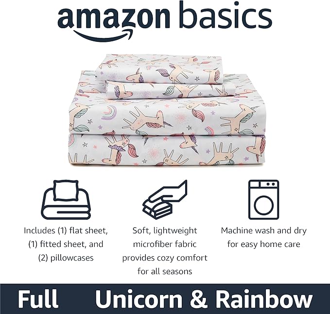 Amazon Basics Microfiber Kids' Sheet Set - Image 2