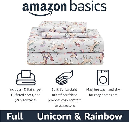 Amazon Basics Microfiber Kids' Sheet Set - Image 2