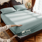 LBRO2M 100% Cotton Sheets Set Deep Pocket 19", 1000 Thread Count King Size 4 - Image 2