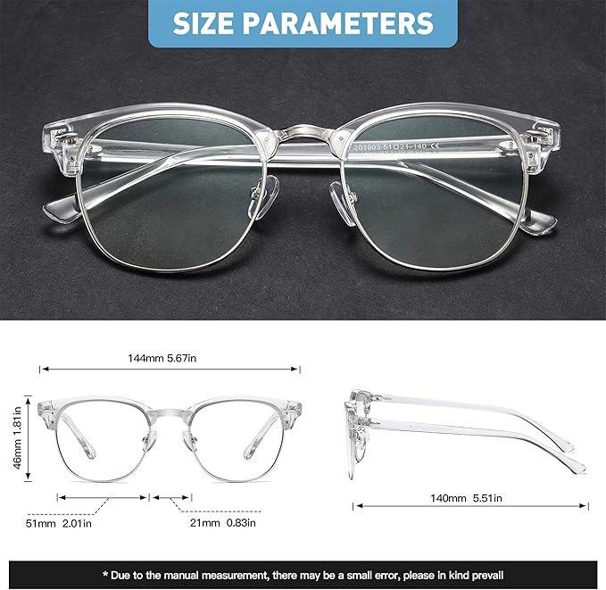 Blue Light Glasses for Woman/Men Computer Bluelight Glasses Womens/Mens - Image 2