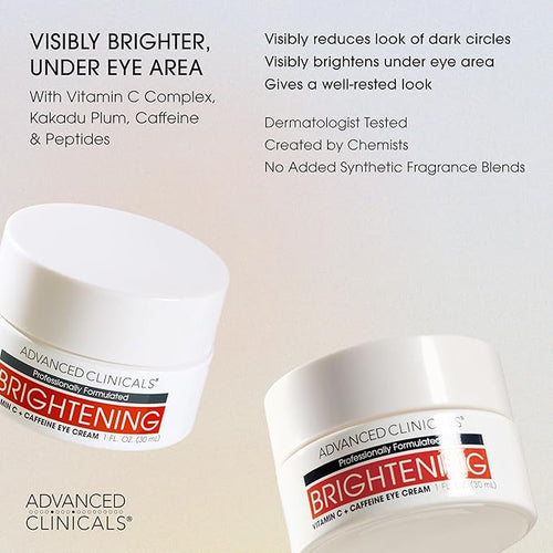 Advanced Clinicals Brightening Vitamin C Body Cream Lotion + Vitamin C & - Image 2