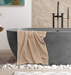 COTTON CRAFT Waffle 6 Piece Towel Set - Image 6
