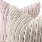 decorUhome Summer Cozy Faux Fur Throw Pillow Covers 20x20 Set of 2 Decorative - Image 2