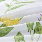 FADFAY Farmhouse Premium Shabby Green Daisy and Botanical Lavender Flowers 100% - Image 7