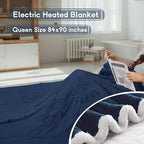 Heated Blanket Electric Blanket Queen Size 84''x90'' - Image 2
