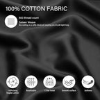 100% Cotton Queen Pillowcases Set of 2, Deep Dream 600 Thread Count Pillow Cases - Image 2