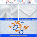 MASHAN Class of 2026 Graduation Hand Towels 3 Pack, 100% Cotton Soft Absorbent - Image 3