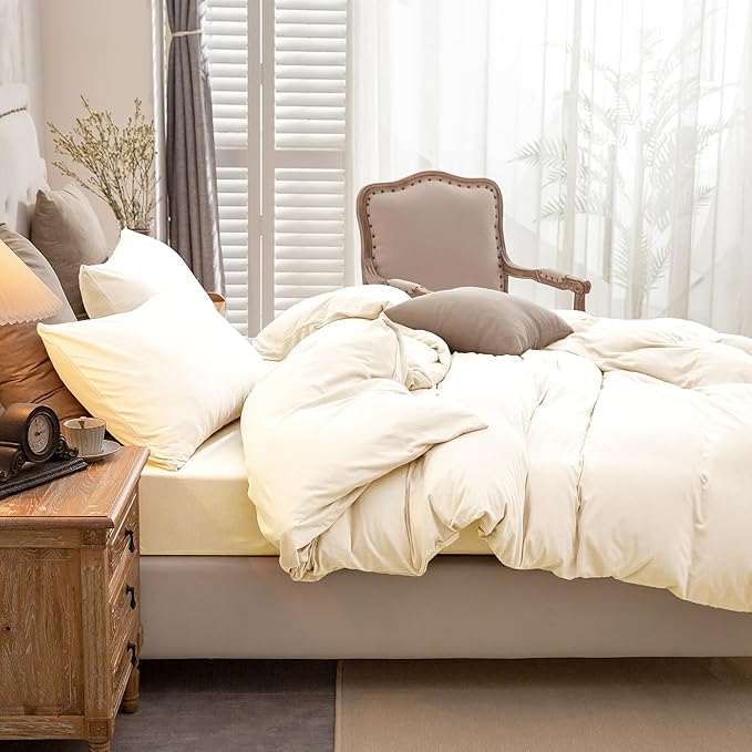 PURE ERA Jersey Knit Duvet Cover Set 100% T-Shirt Cotton Super Soft Comfy 2pc - Image 2