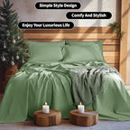 LBRO2M 100% Pure Linen Sheet Set Deep Pocket Up to 16" Bed Sheets Sets - Image 8