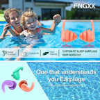Kids Swimming Ear Plugs, 3 Pairs Waterproof Reusable Silicone Child Swim - Image 7