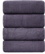 Ycosy 4 Pack Extra Large Microfiber Bath Towels Set, 35x70 inches, Less Lint by Ycosy