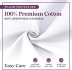CirclesHome Pillow Protectors 4 Pack Standard Zippered - Image 4