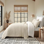 EVERGRACEHOME Cross Stitch Pre-Washed Cotton Quilt Bedding Set King Size - Image 3
