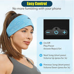 BORAYDA 2-Pack Bluetooth Headband, 18 Hours Play Time, HD Stereo, Built-in - Image 2