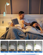 Clip on Light USB Reading Light, Eye Care Dimmable Reading Lamp Flexible - Image 4