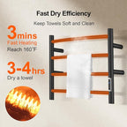 Electric Towel Warmer with Built-in Timer - Image 5