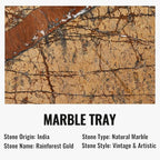 Koville Indian Natural Marble Decorative Tray, Catchall - Image 3