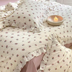 MKXI Twin Size Floral Duvet Cover Set - Image 6
