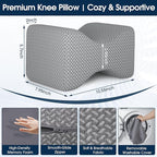 BlissTrends Memory Foam Knee Pillow, Knee Pillow - Image 2
