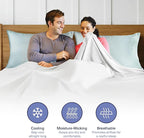 Kickoff Viscose Bamboo Pillowcase, 100% Organic Hidden Zippered Viscose Bamboo - Image 7