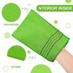 Tatuo 12 Pieces Korean Exfoliating Mitt Glove Italy Towel Body Skin Scrubber - Image 3