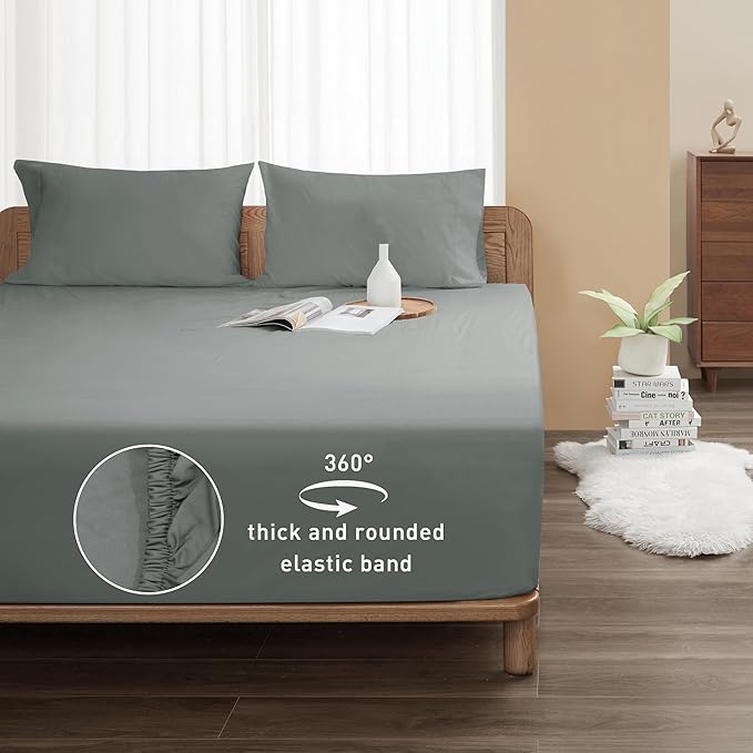 Sunflower Twin Fitted Sheet, 1-Piece Deep Pocket Fitted Bottom Sheet 15" - Image 2