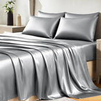 CozyLux Satin Sheets Queen Size Bed Set by CozyLux