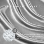 MR&HM Satin Bed Sheets, Twin Size Sheets Set - Image 2