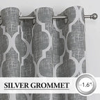 Beauoop 100% Blackout Curtains 63 Inches Long 2 Panels - Image 2