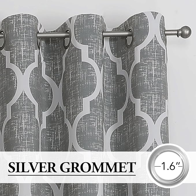 Beauoop 100% Blackout Curtains 96 Inches Long 2 Panels - Image 2