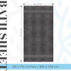 White Classic Luxury Bath Sheets Towels - Image 4