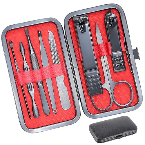 8 PCS Nail Clippers, ONEHERE Premium Manicure Set, Professional Grooming Gift by ONEHERE