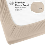 Yoofoss Baby Crib Sheets for Boys Girls, Fitted Crib Sheet 2 Pack for Standard - Image 3