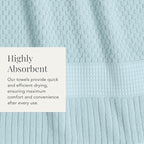 NY Loft 100% Cotton Bath Towels 4 Pack | Super Soft & Absorbent Quick-Dry Bath - Image 7