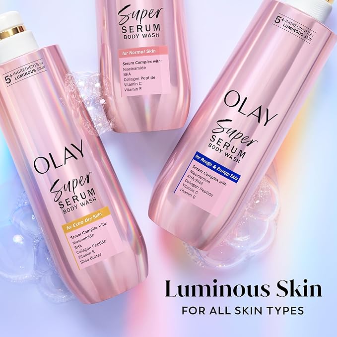 Olay Super Serum Body Wash for Normal Skin, 24hr Long Lasting Hydration - Image 11