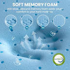 BedStory Cooling Mattress Topper Full Size, 3 Inch Gel Infused Memory Foam - Image 4