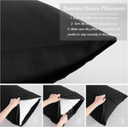 NTBAY Standard Pillow Cases Set of 2, 2 Pack Brushed Microfiber 20x26 Pillow - Image 4
