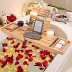 Temple Spring Bamboo Bathtub Tray Caddy - Image 7