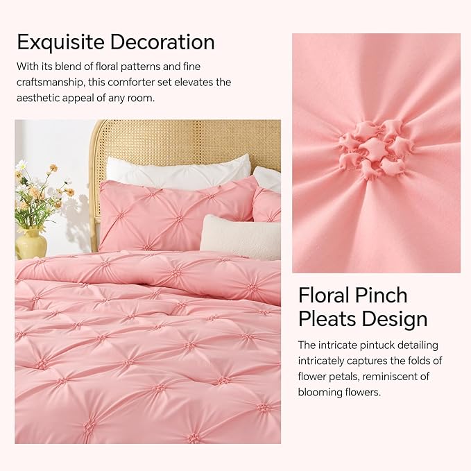 BEDELITE Pink Comforter Set Full - Image 3