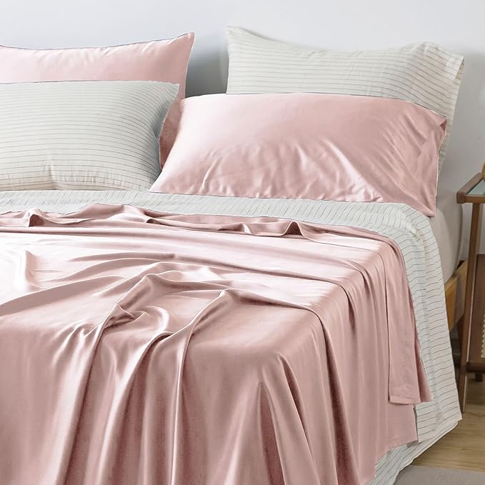 NATUREFIELD Pillowcases, Rayon Derived from Bamboo Pillow Cases King Size Set - Image 3