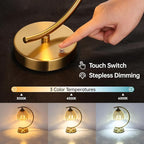 Tulip Table Lamp with 5200mAh Battery & Touch Control, Cordless Lamp with 3 - Image 3