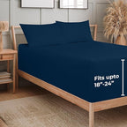 Royale Linens Extra Deep Pocket Full Fitted Sheet Only - Image 2