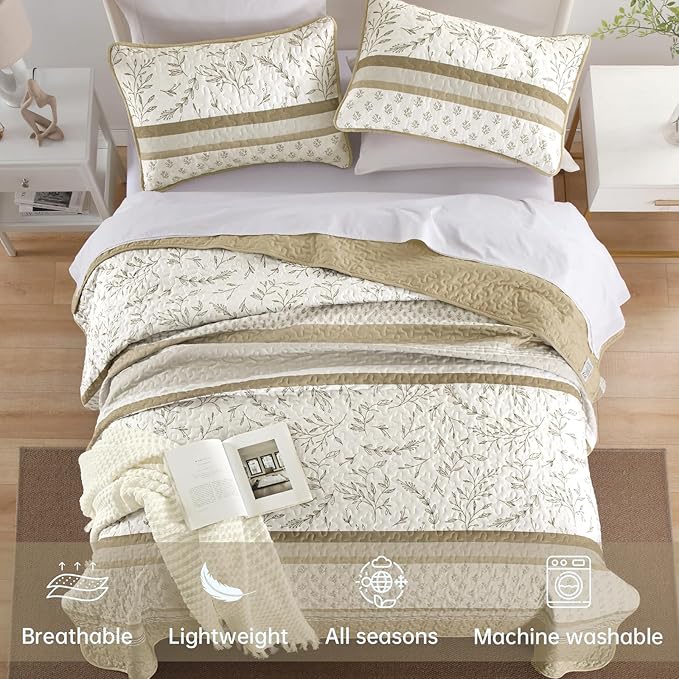 DJY Striped Quilt Set Queen Size - Image 3