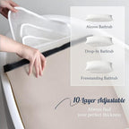 Luxury Bath Pillow for Bathtub, Soft & Comfortable Head Neck & Back Support - Image 4