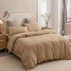 PURE ERA Jersey Knit Duvet Cover Set 100% T-Shirt Cotton Super Soft Comfy 2pc - Image 4