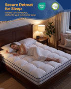 KAYFIA Full Mattress Topper, Extra Thick Mattress Pad Cover - Image 3