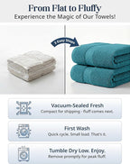 LANE LINEN Luxury Cotton Bath Towel Set of 6 - Image 3
