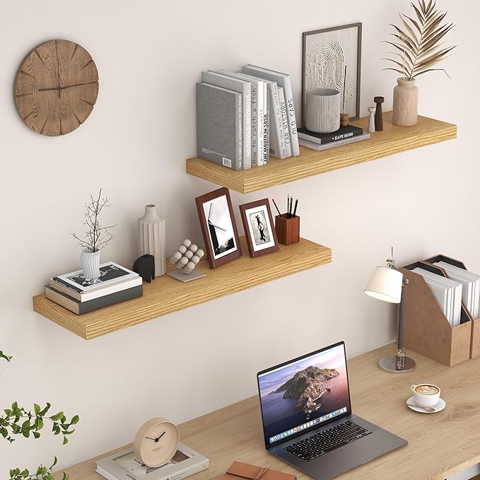 Fun Memories Floating Shelves for Wall, 36 x 9.3 Large Floating Shelf Wall - Image 6
